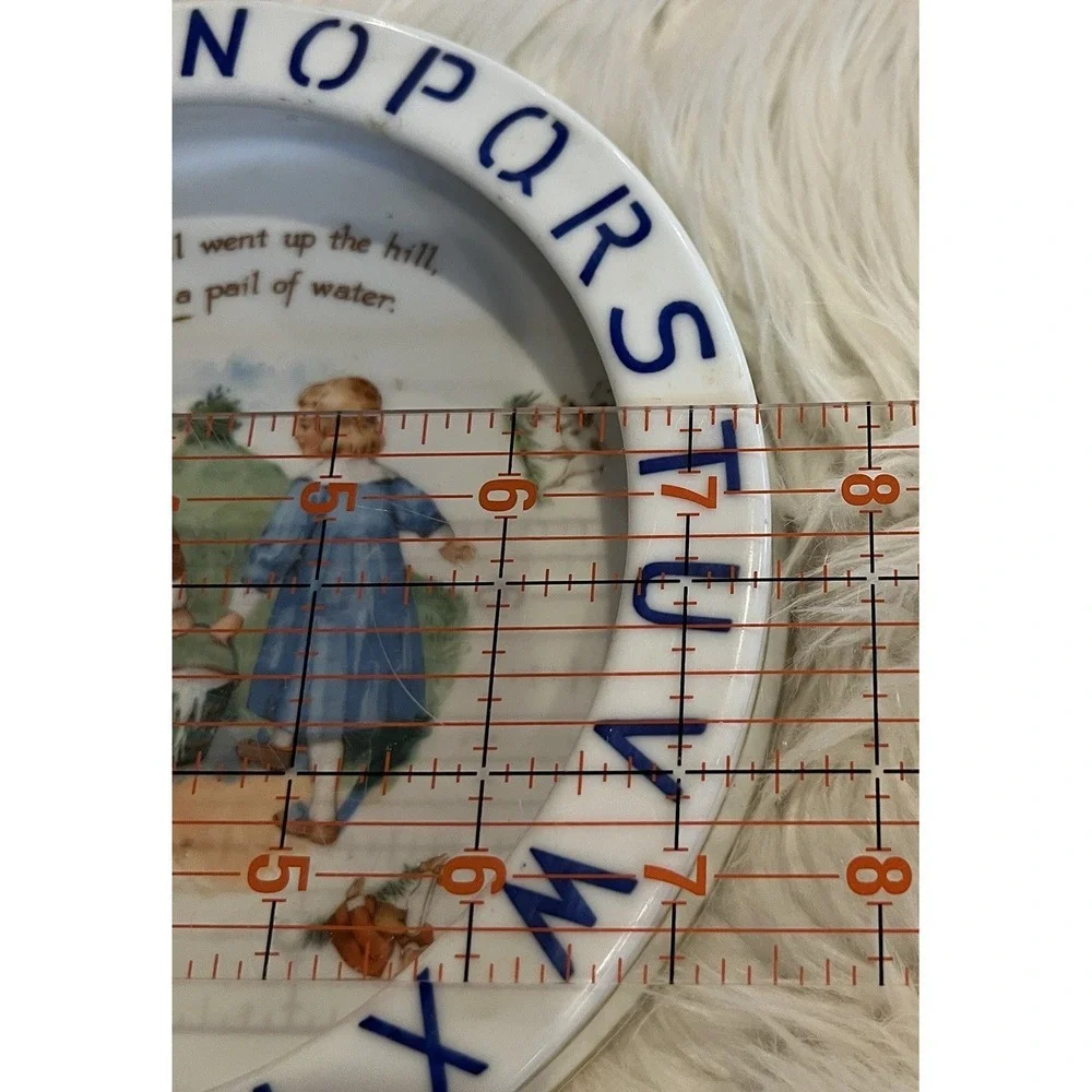 Jack and Jill Bavaria Schumann Nursery Rhyme ABC Baby Dish‎ Plate Vintage